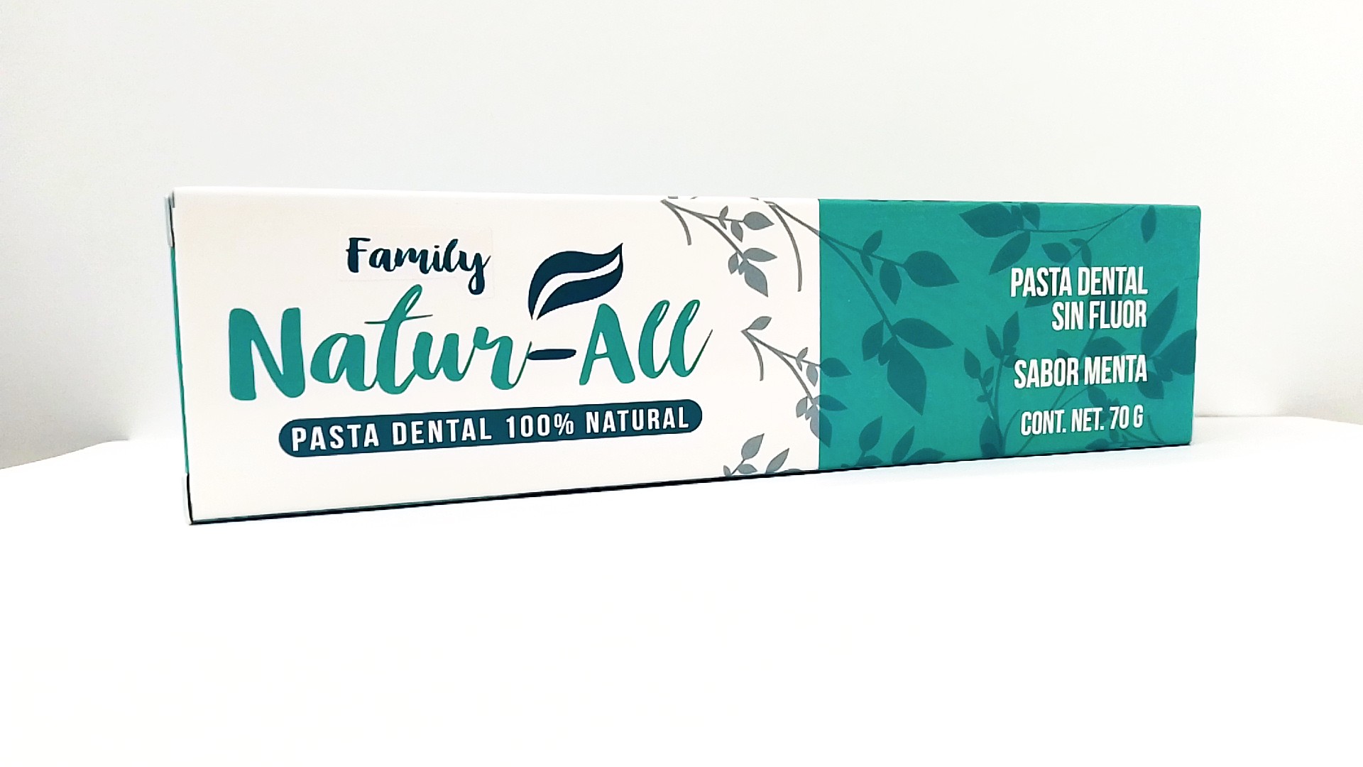 PASTA DENTAL 100% NATURAL SABOR MENTA